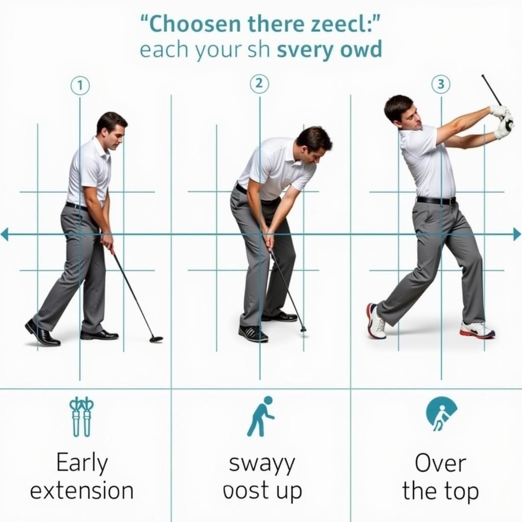 Common Golf Swing Faults Identified with the Crossover Grid