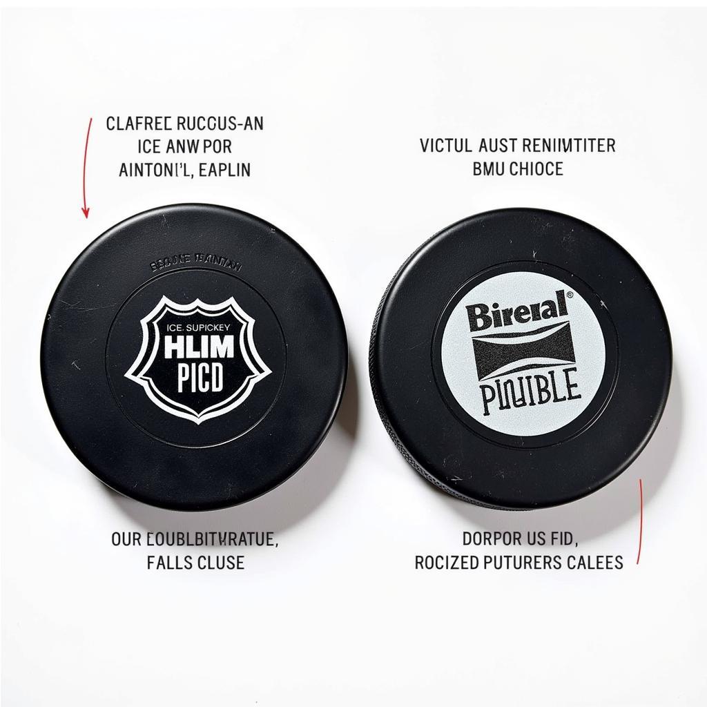 Comparison of Cheap and Official Ice Hockey Pucks