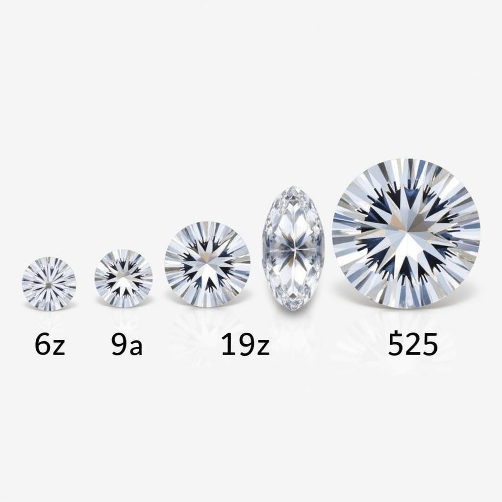 Comparing Cubic Zirconia Sizes