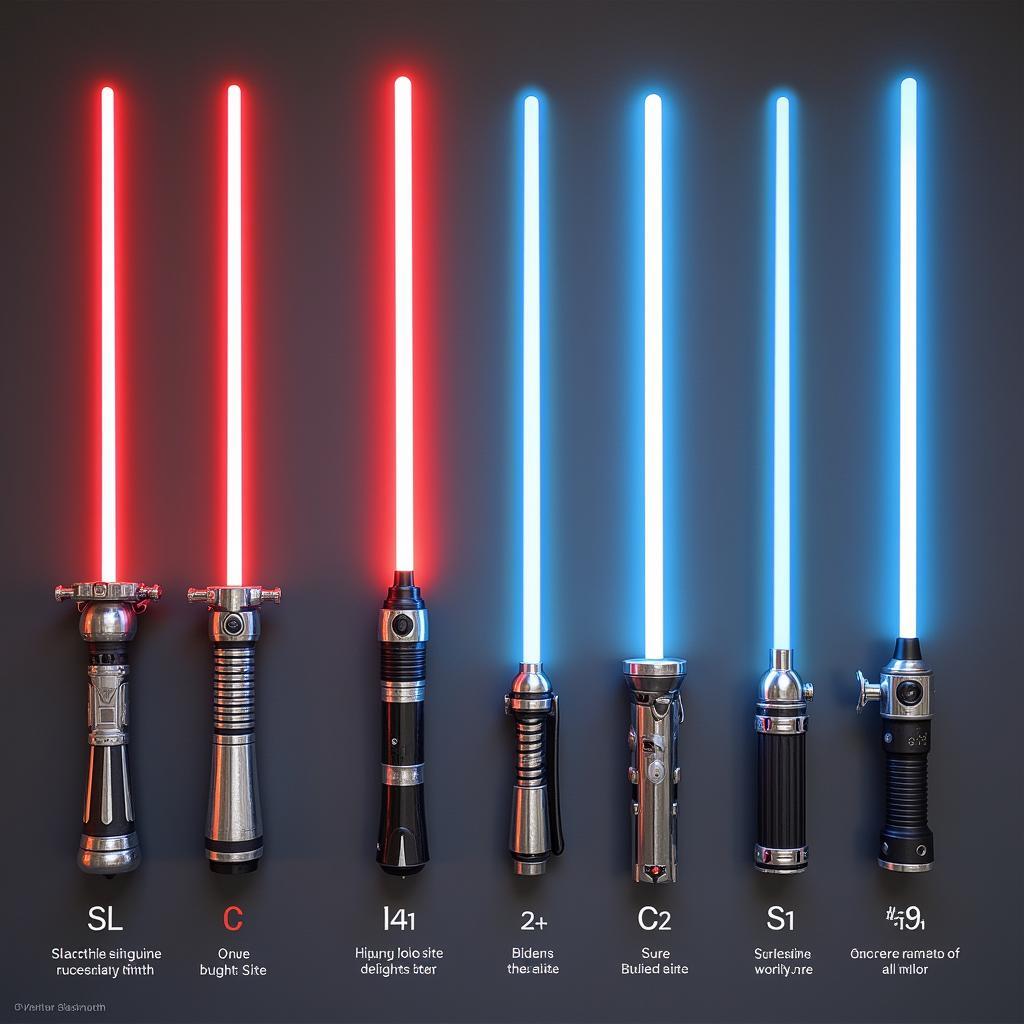 Comparison of Darth Raven Lightsaber with Other Sith Lightsabers