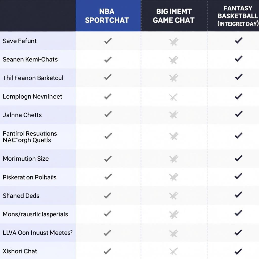 Comparison of various NBA SportChat platforms highlighting key features and community size