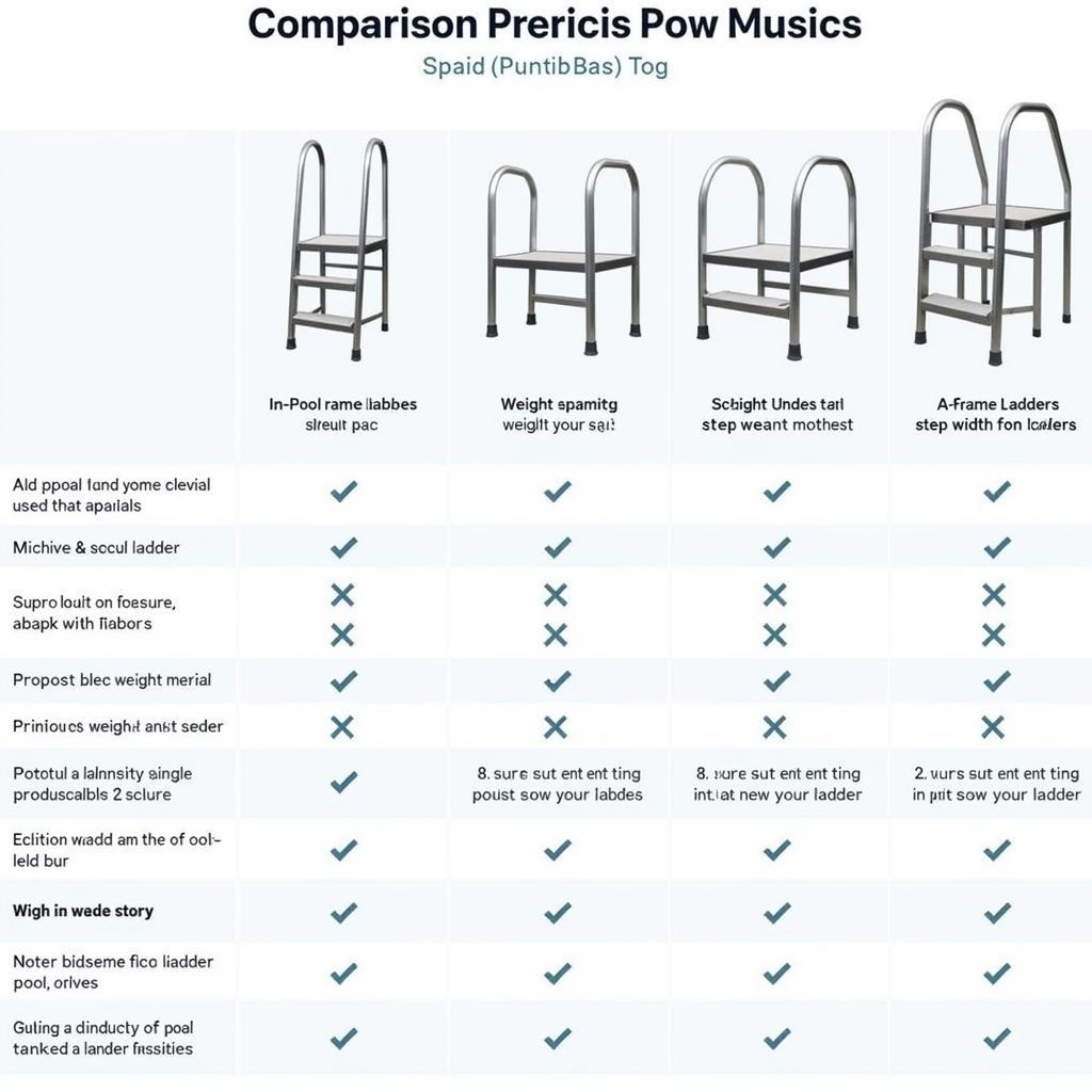 Comparing Different Pool Ladder Types