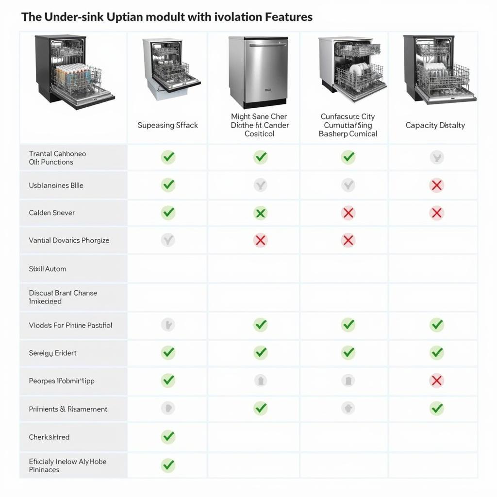 Different Under Sink Dishwasher Models Comparison