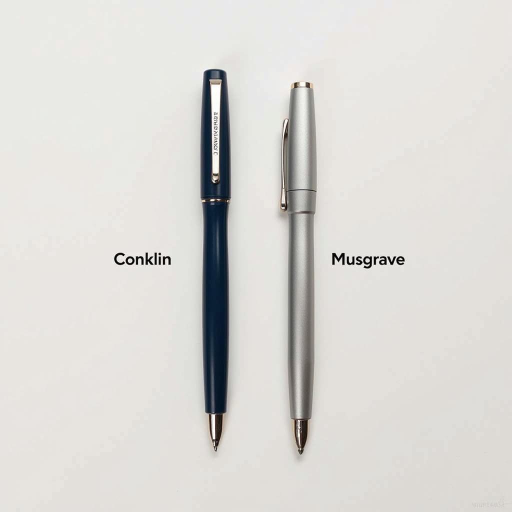 Conklin and Musgrave Pens Side-by-Side Comparison