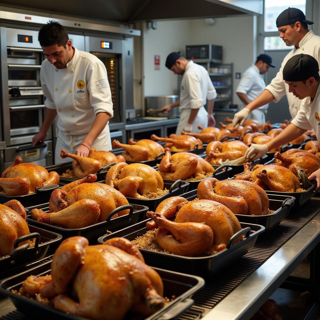 Cooking 25 Turkeys in a Commercial Kitchen