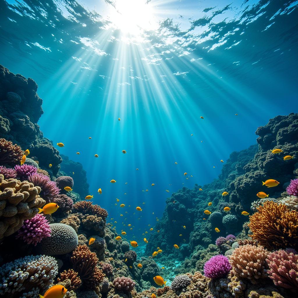 Vibrant Coral Reef Wallpaper: An Underwater Paradise