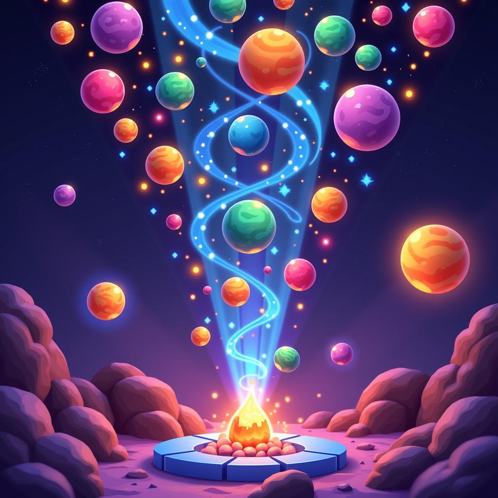 Cosmic Crunch Gameplay Screenshot