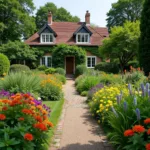 Charming Cottage Garden Pathway