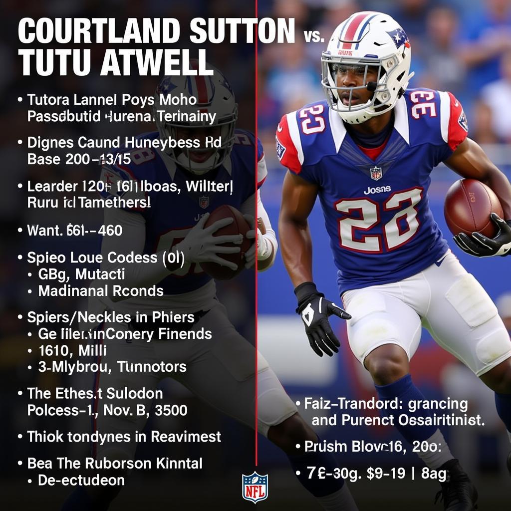 Comparing Courtland Sutton and Tutu Atwell in fantasy football