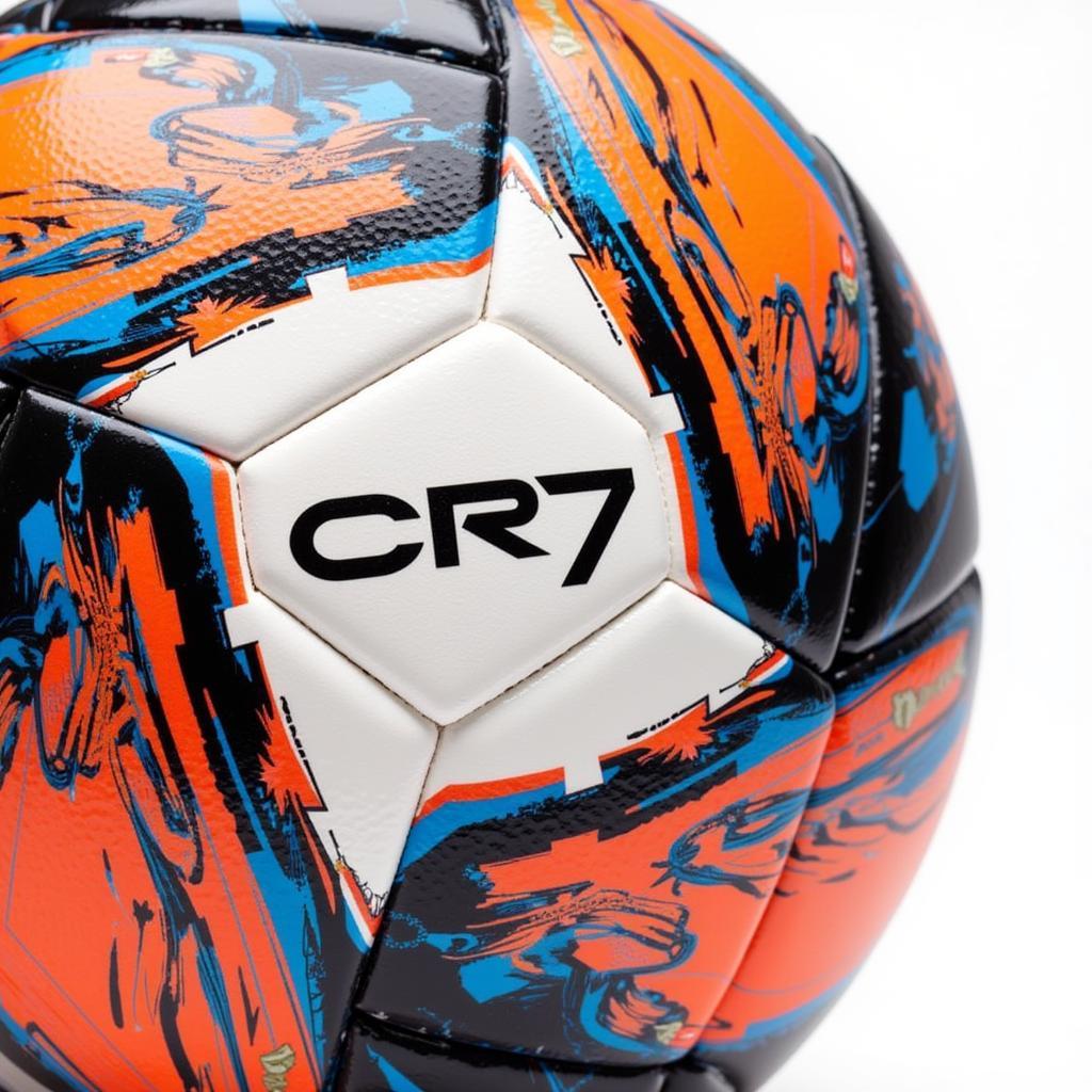 CR7 Football Ball Design: Vibrant Colors and Bold Graphics