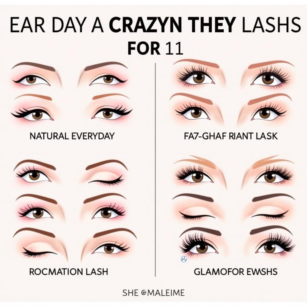 Crazy Lash Styles for Different Occasions: Everyday, Party, Wedding