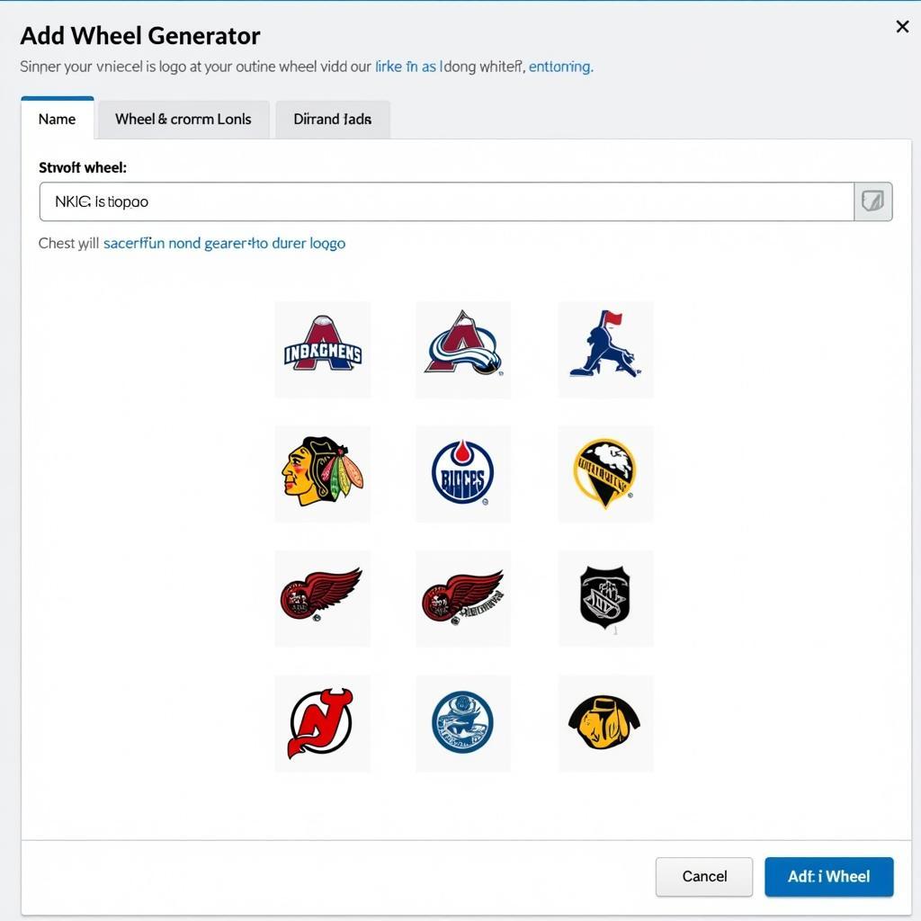 Creating a Custom NHL Team Wheel Online