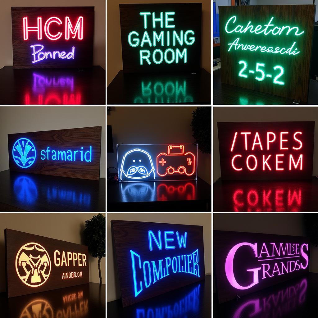 Custom Gaming Room Sign Ideas for Inspiration