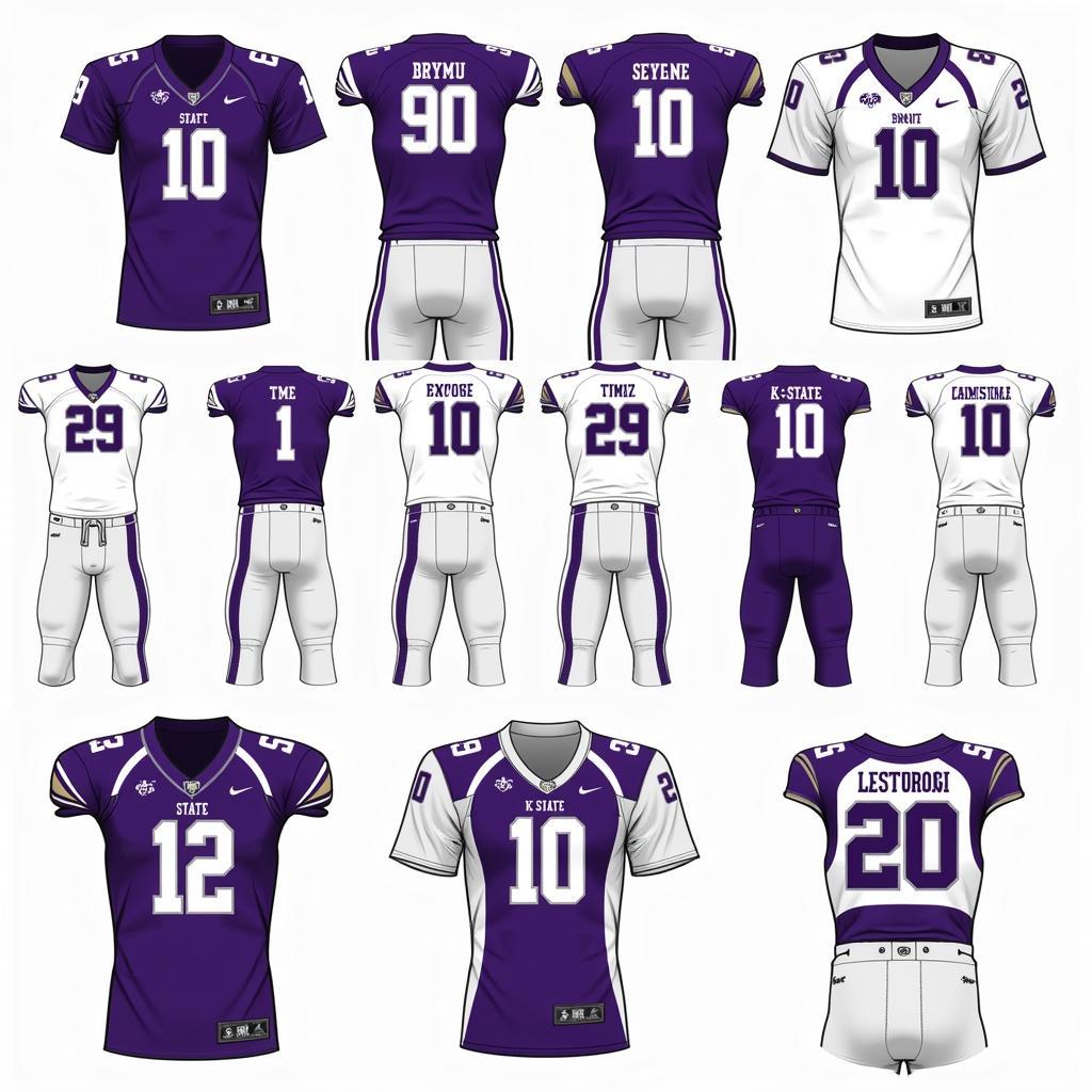 Custom K-State Football Jersey Design Ideas