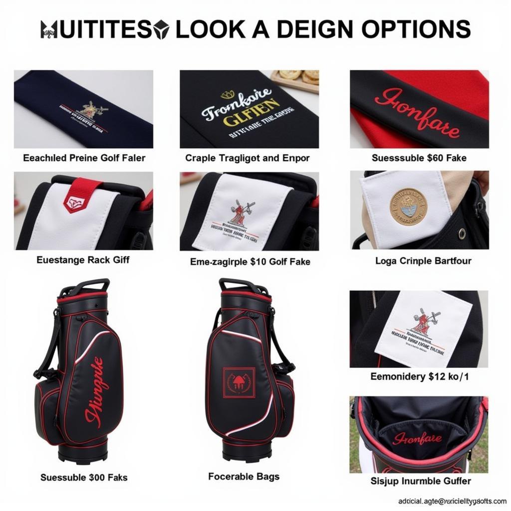 Custom Tour Golf Bag Design Options