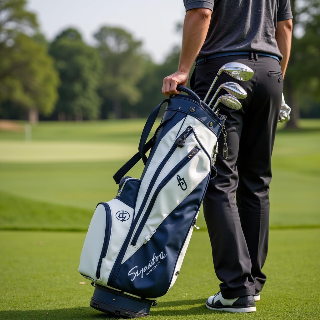 Custom Tour Golf Bag on the Golf Course