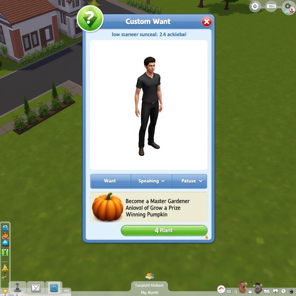 Sims 4 Custom Wants Mod Example