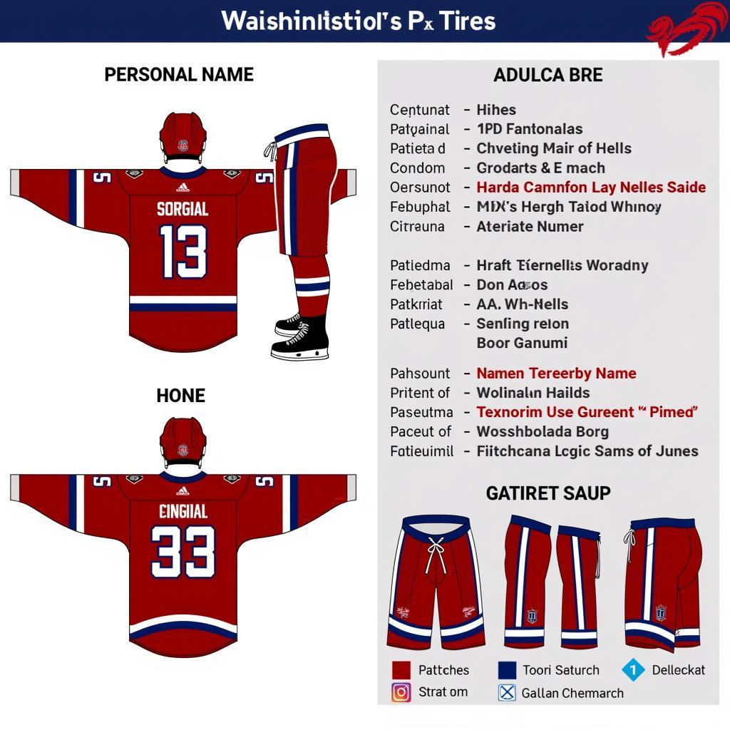 Custom Washington Commanders Jersey Design Options