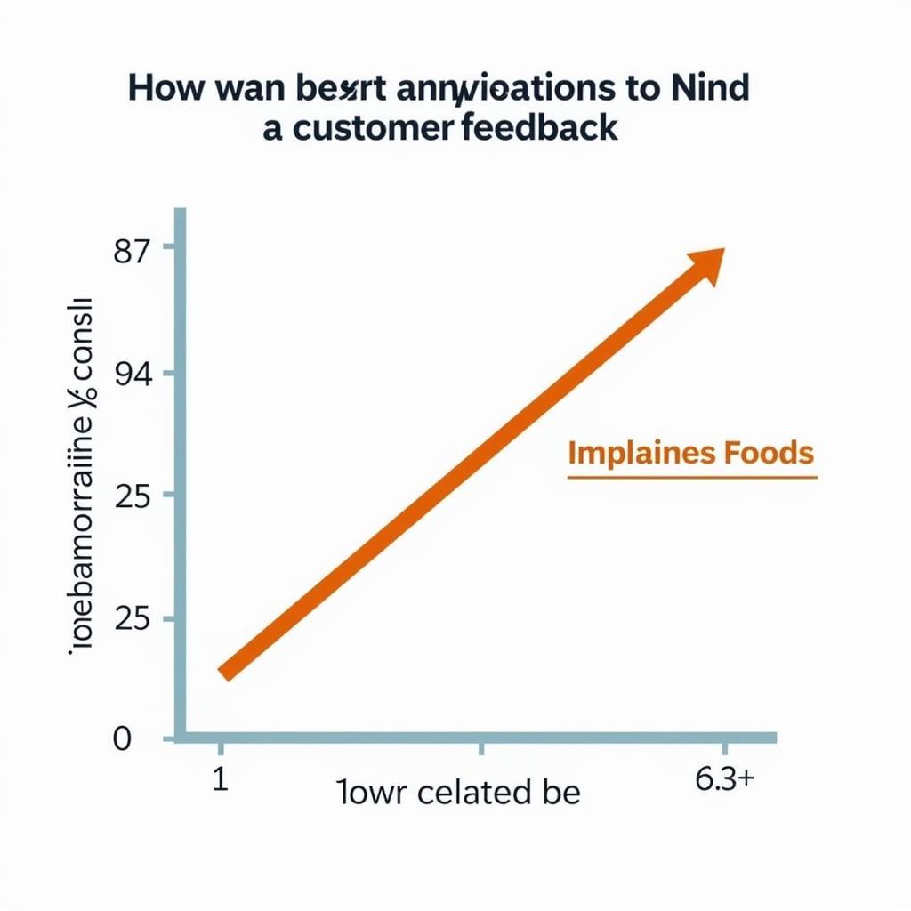 Chart showing positive correlation between customer feedback and business growth