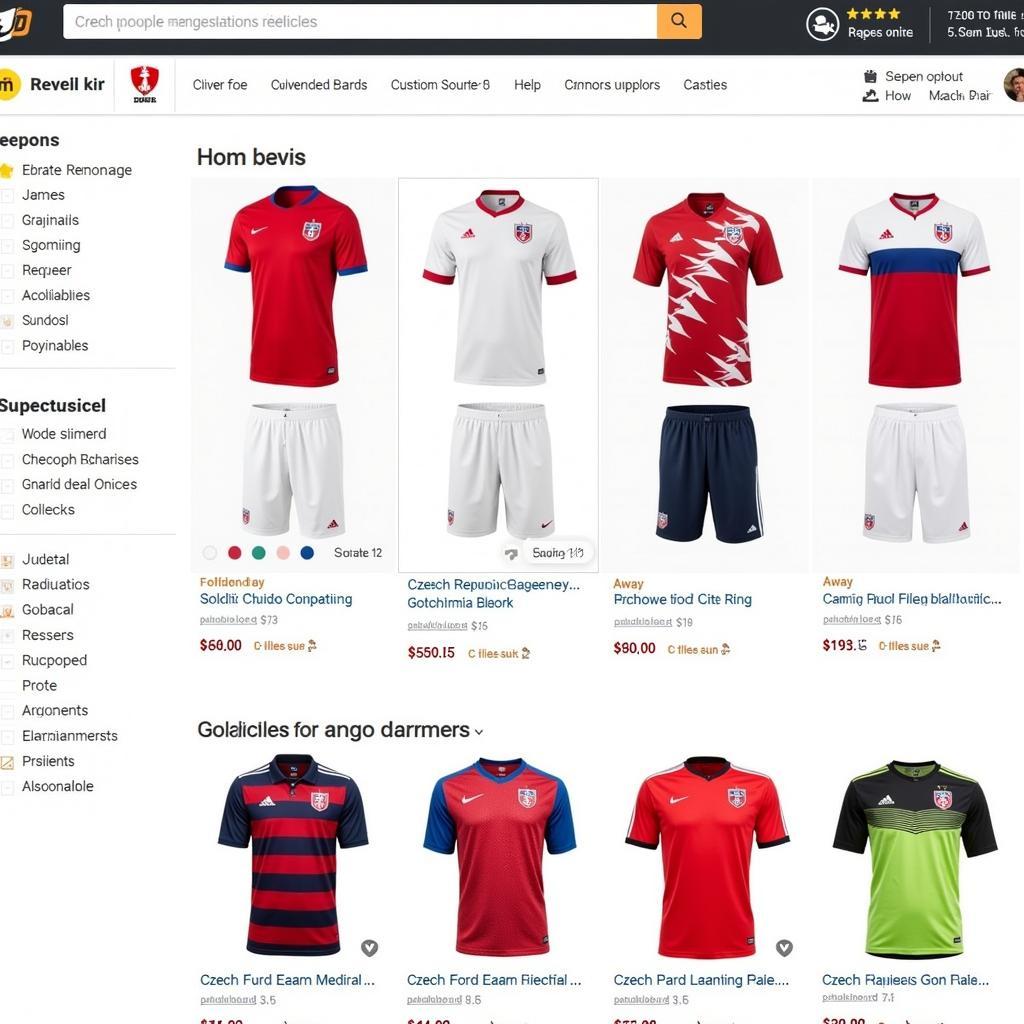 Online Retailers for Czech Football Jerseys