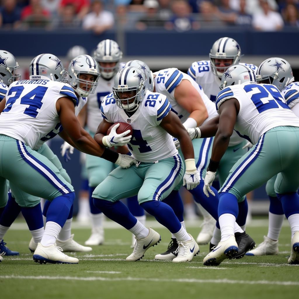 Dallas Cowboys Offensive Line Dominating the Defense