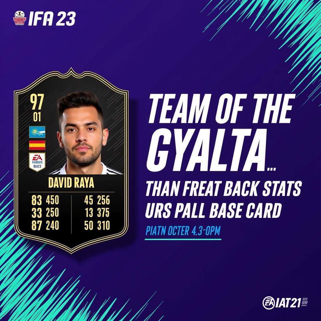 David Raya FIFA 23 Team of the Week Card