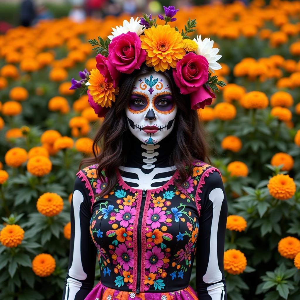 Day of the Dead Inspired Skeleton Costume