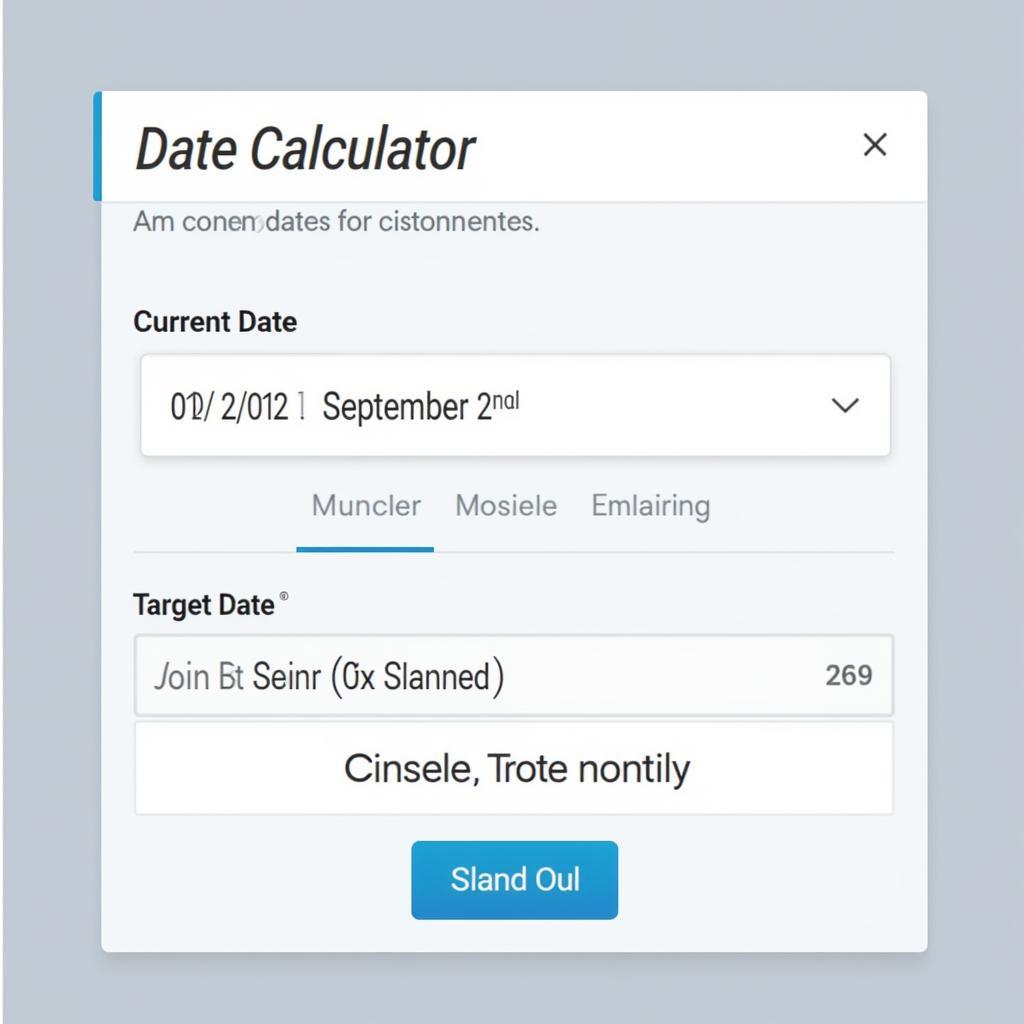 Online Date Calculator Showing Days Until September 22nd