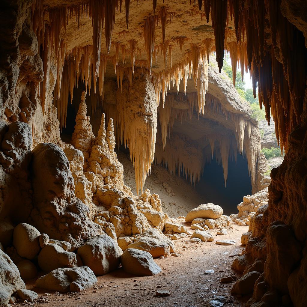 Deadhorse Cave Interior Rock Formations