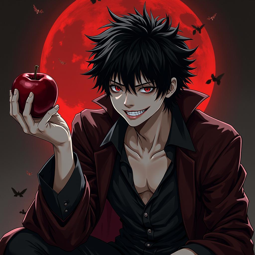 Shinigami Ryuk and Apple