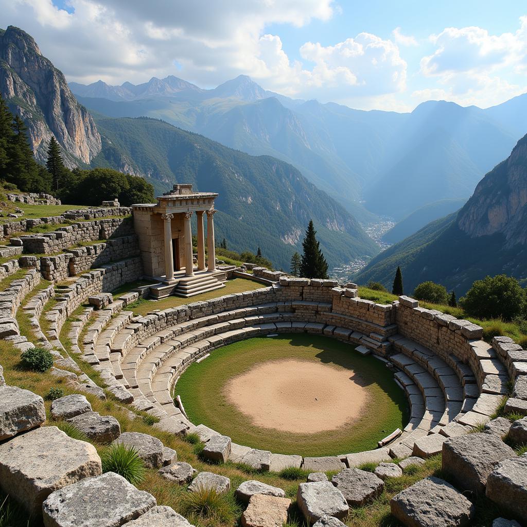 Ancient Greek Oracle at Delphi