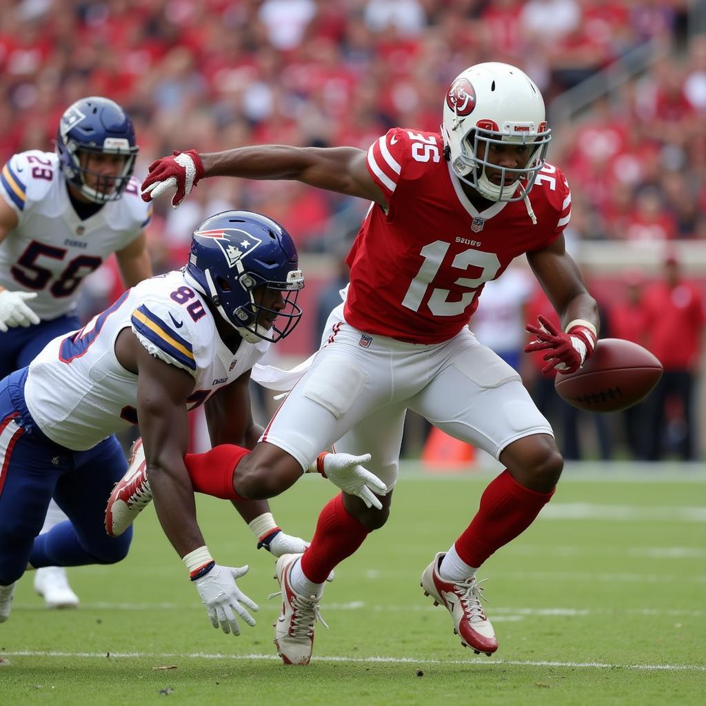 DeVonta Smith Running a Route