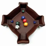 Dice Tray: Leather Rolling Tray for Tabletop Games