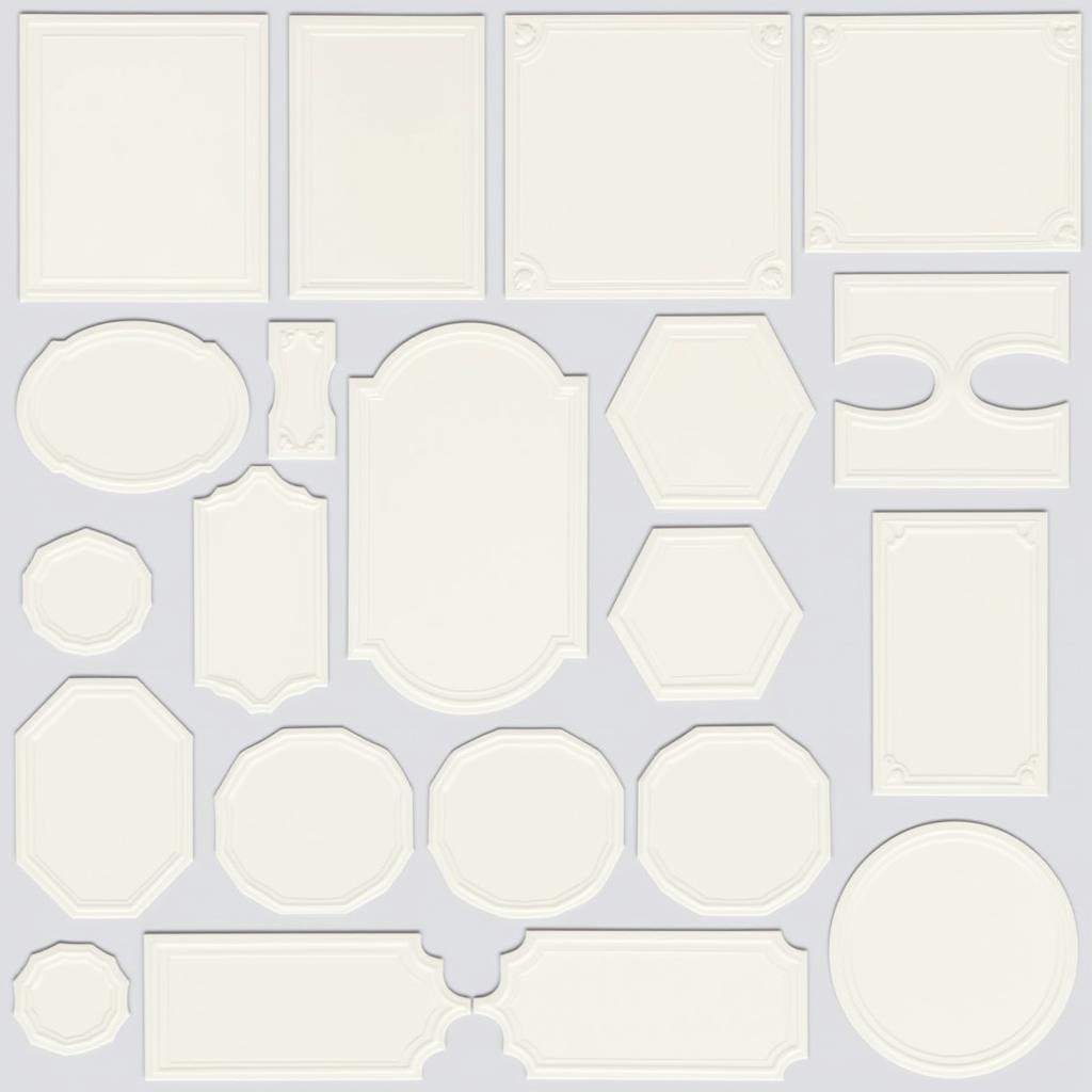 Different Blank Tile Shapes and Sizes