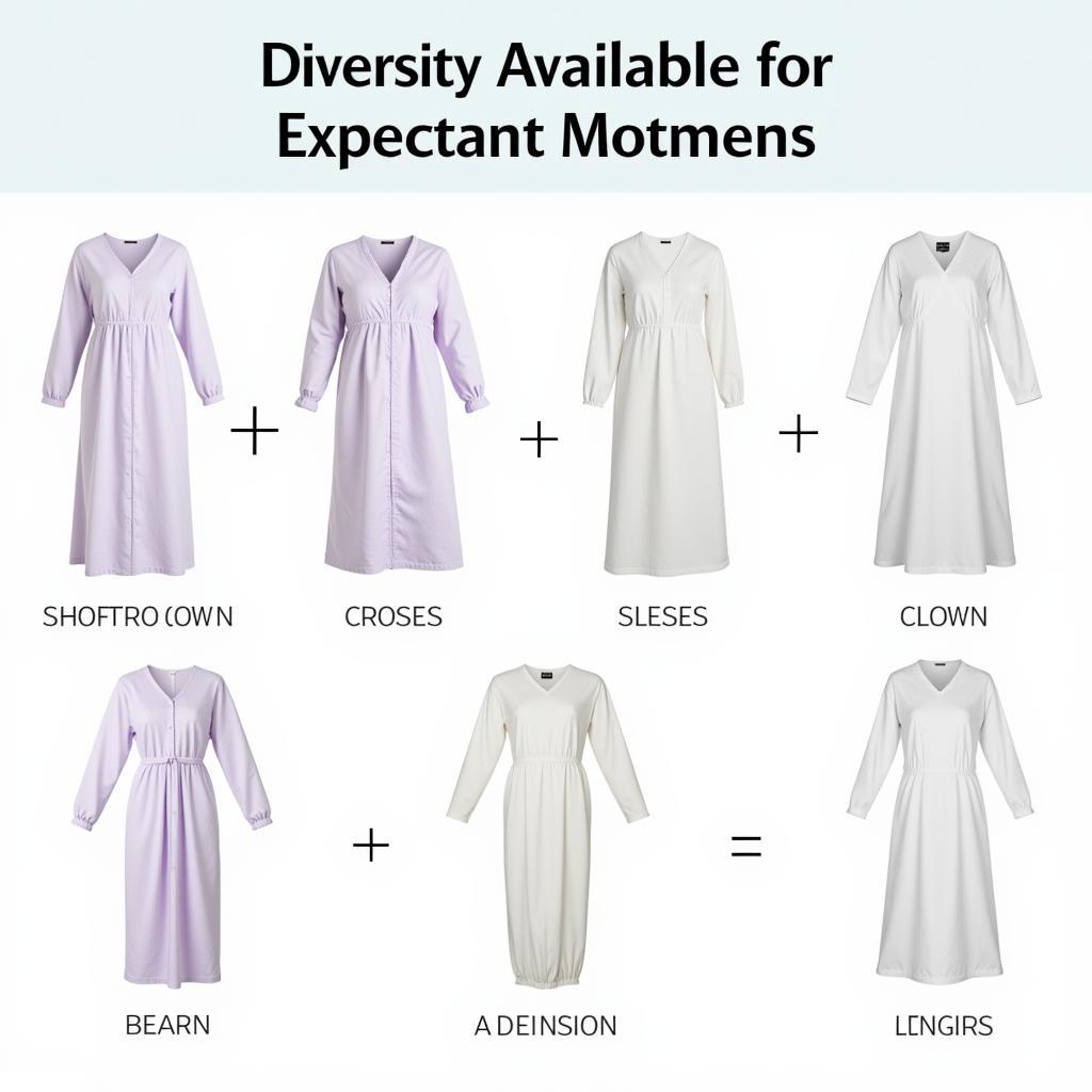 Various Styles of Hospital Gowns for Giving Birth