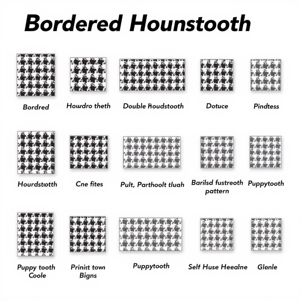 Variations of Houndstooth Patterns