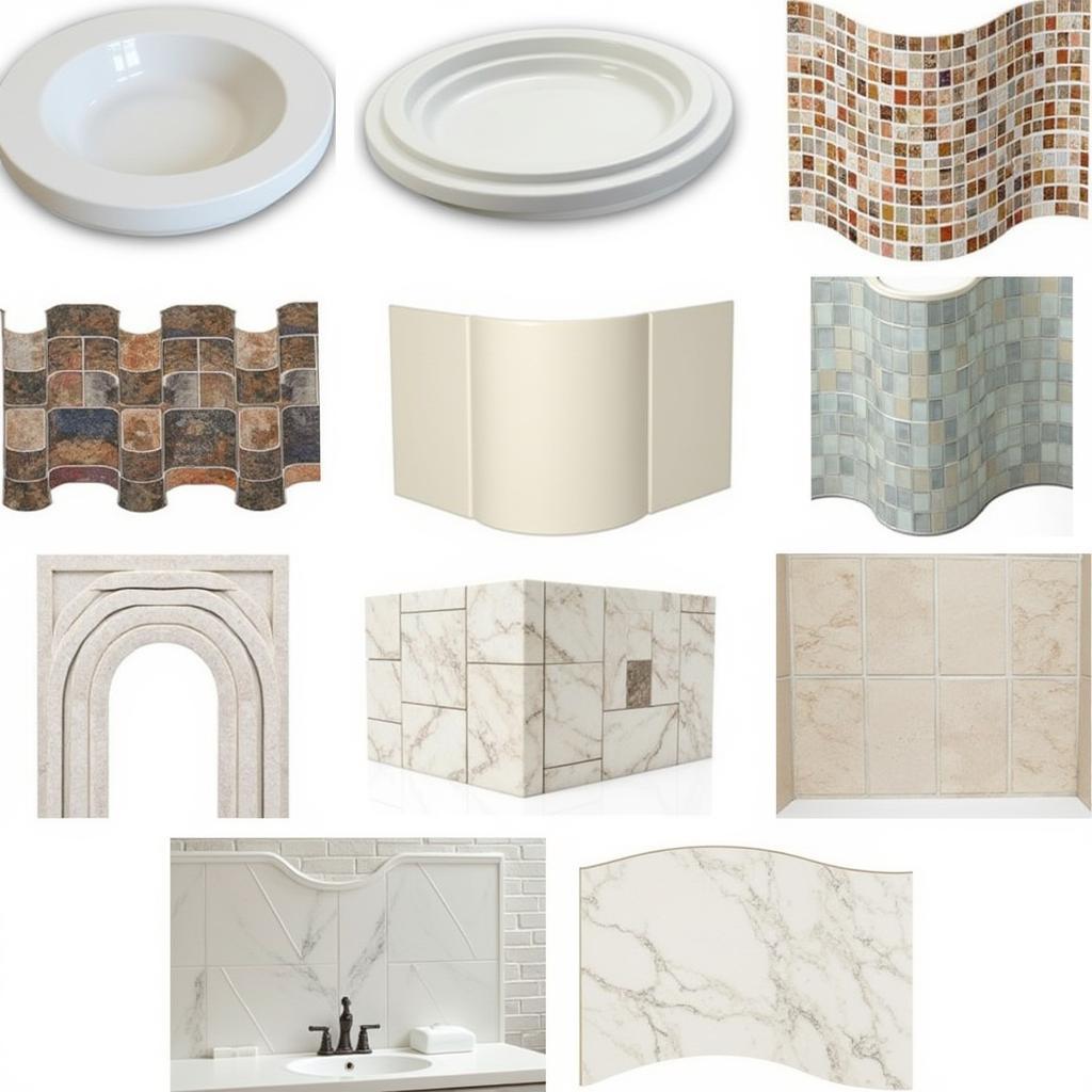 Variety of Curved Tiles for Interior Design