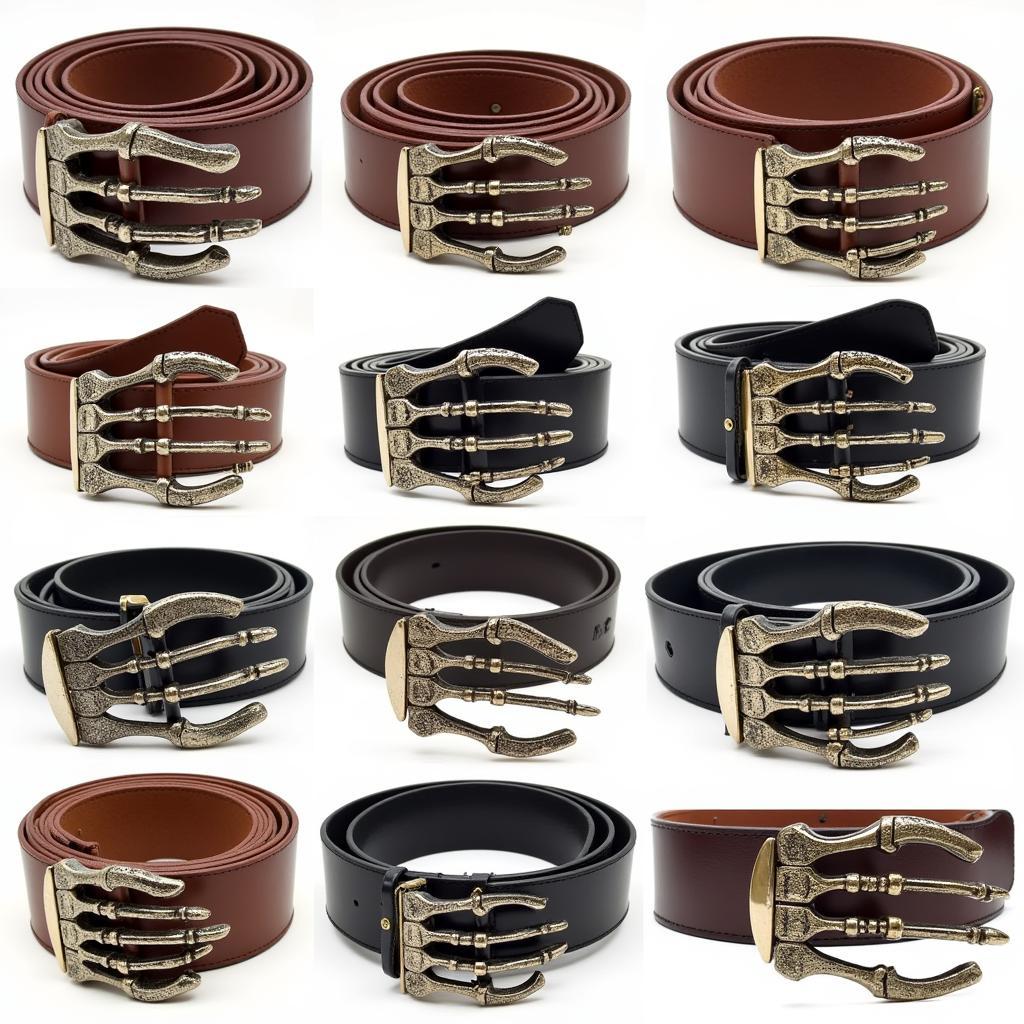 Variety of Skeleton Hands Belts