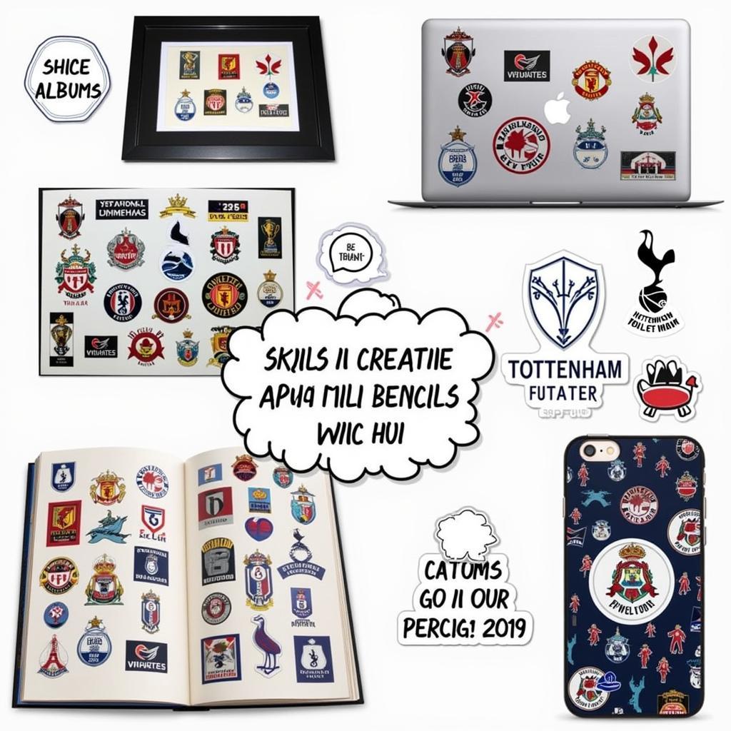 Creative ways to display Tottenham Hotspur stickers beyond traditional albums