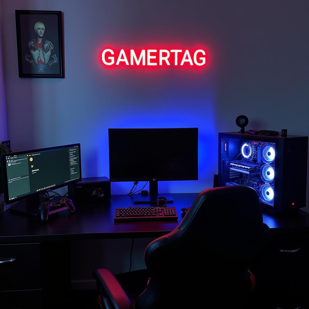 Showcasing Your Gamertag Sign in Your Gaming Setup