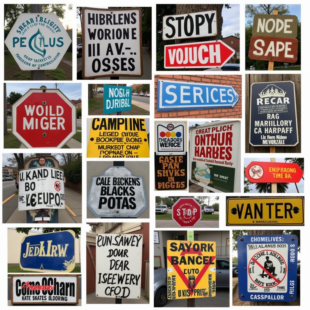 DIY Skate Sign Examples