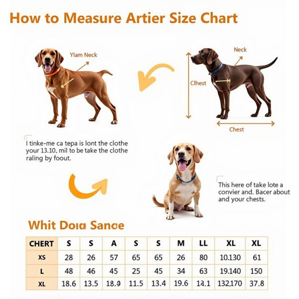 Dog Clothing Size Chart