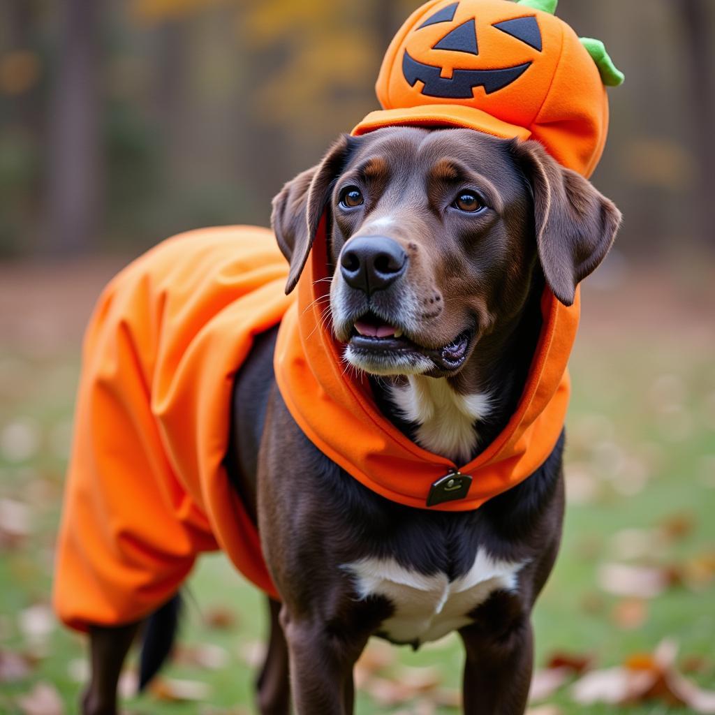 Dog in a Halloween Costume