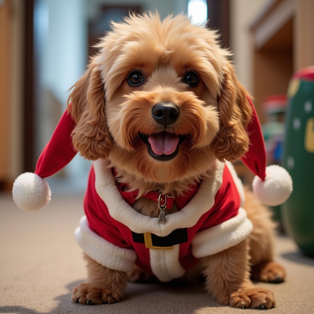 Dog in a Festive Costume