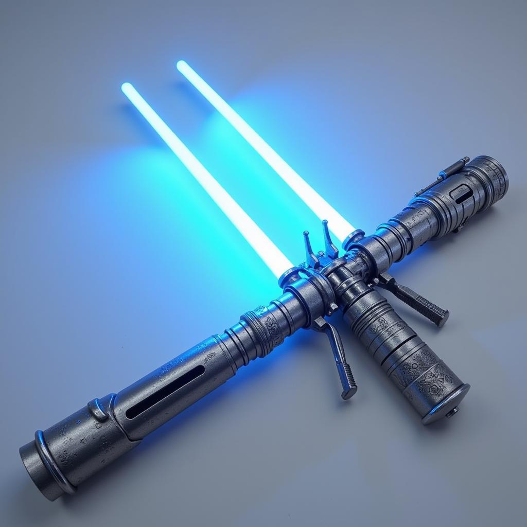 Double-bladed lightsaber overview