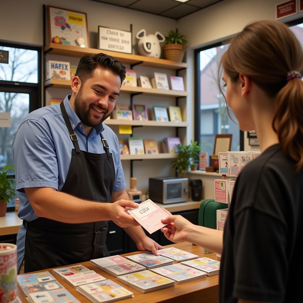 Dragons Den Card Shop - Customer Service Interaction