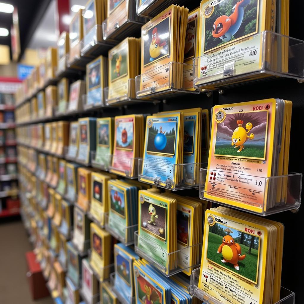 Dragons Den Card Shop - Display of Pokémon Cards