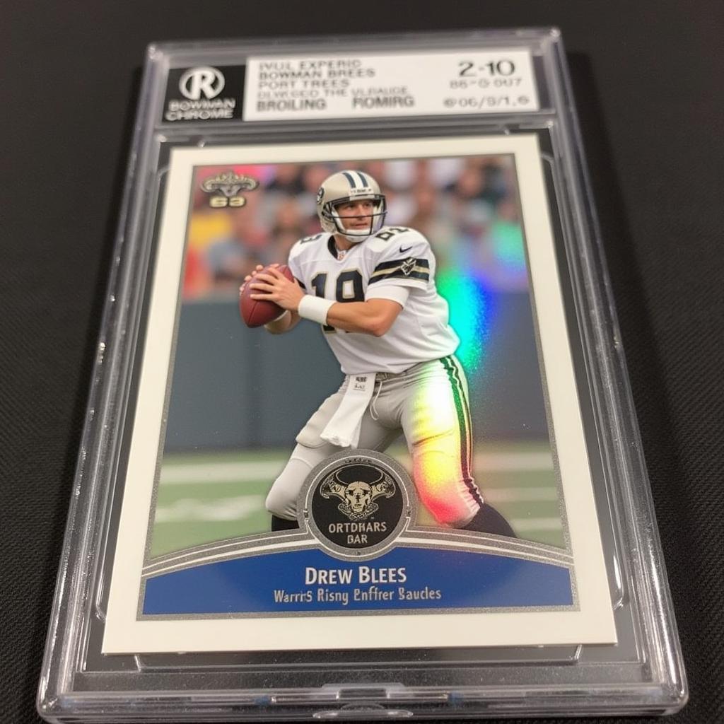 2001 Bowman Chrome Drew Brees Rookie Card