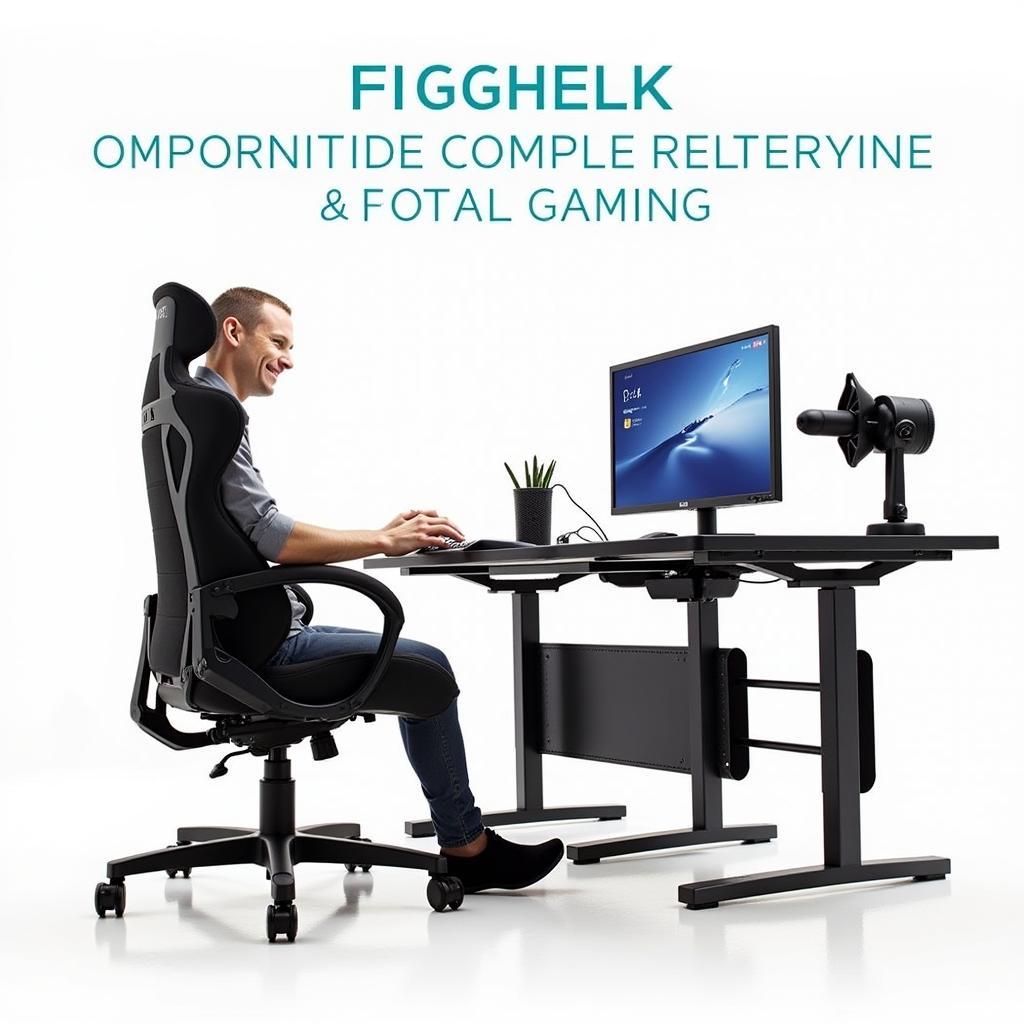 An ergonomic gaming setup for optimal comfort and performance