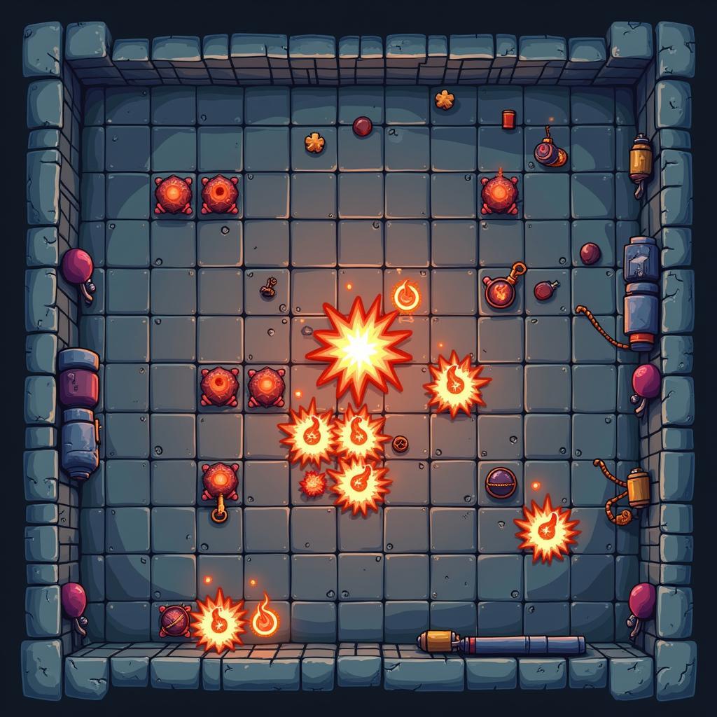 Strategic Bomb Placement in Drop a Bomb Games